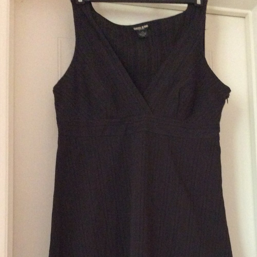 Black Y2K Guess Dress | Sz. L | Deep V Neck Line | Sexy and Cute